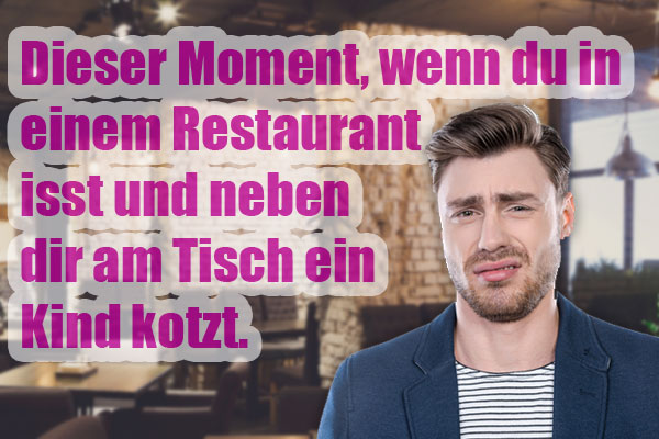Dieser lustige Moment im Restaurant