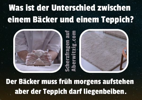 Scherzfrage Teppich Bcker