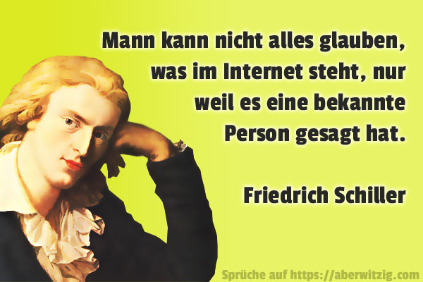 Bekannte Person Internetspruch