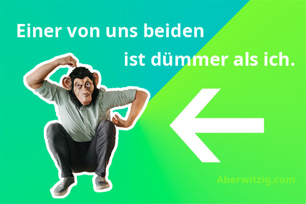 witzige Affen-Maske Beleidigungspruch