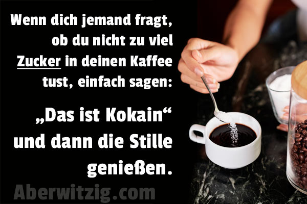 Komischer Kaffeespruch