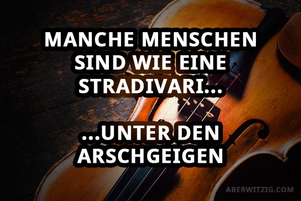 Lästerspruch Geige Stradivari
