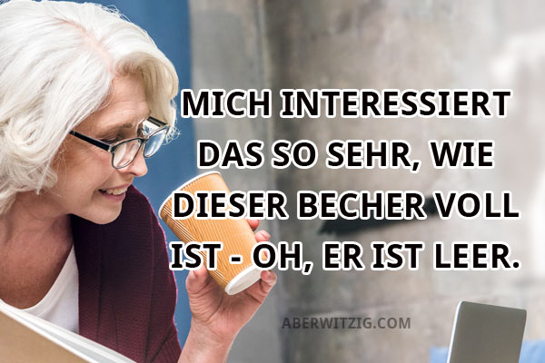 Desinteresse Frau Becher