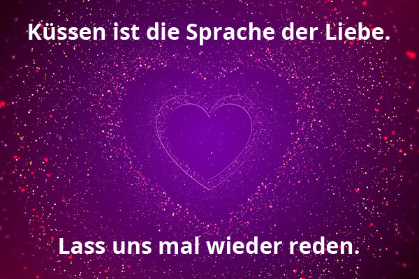 Spruch Liebe Kssen