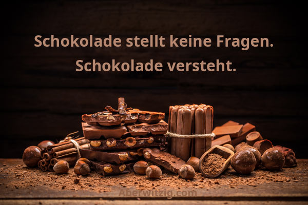 Schokolade-Spruch