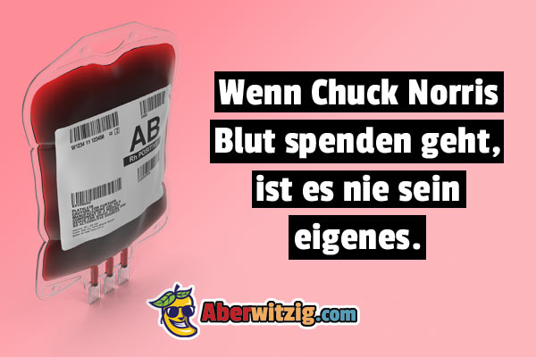 Chuck Norris Blutspende Humor