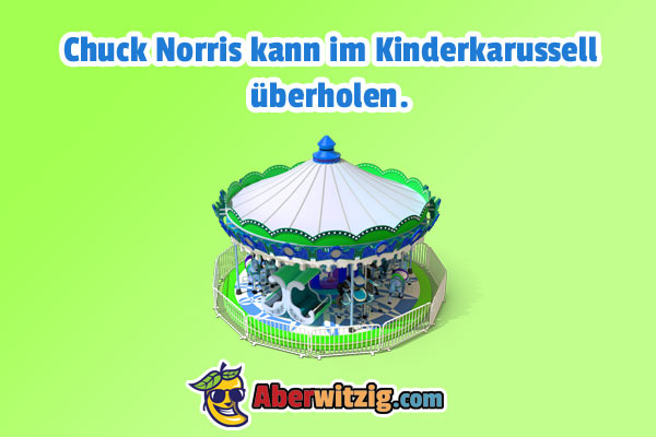 Chuck Norris witzig Kinderkarrusell.